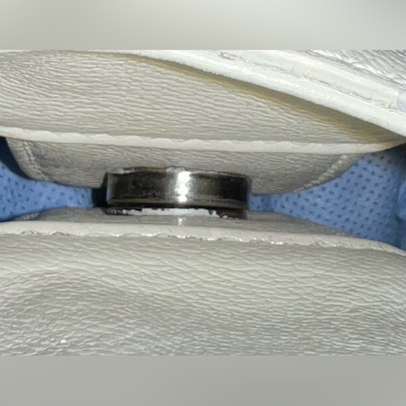 MCM Work Laptop Tote Bag Khaki Canvas MCM Visetos Logo Cream /Gray Leather Trim - Picture 13 of 13